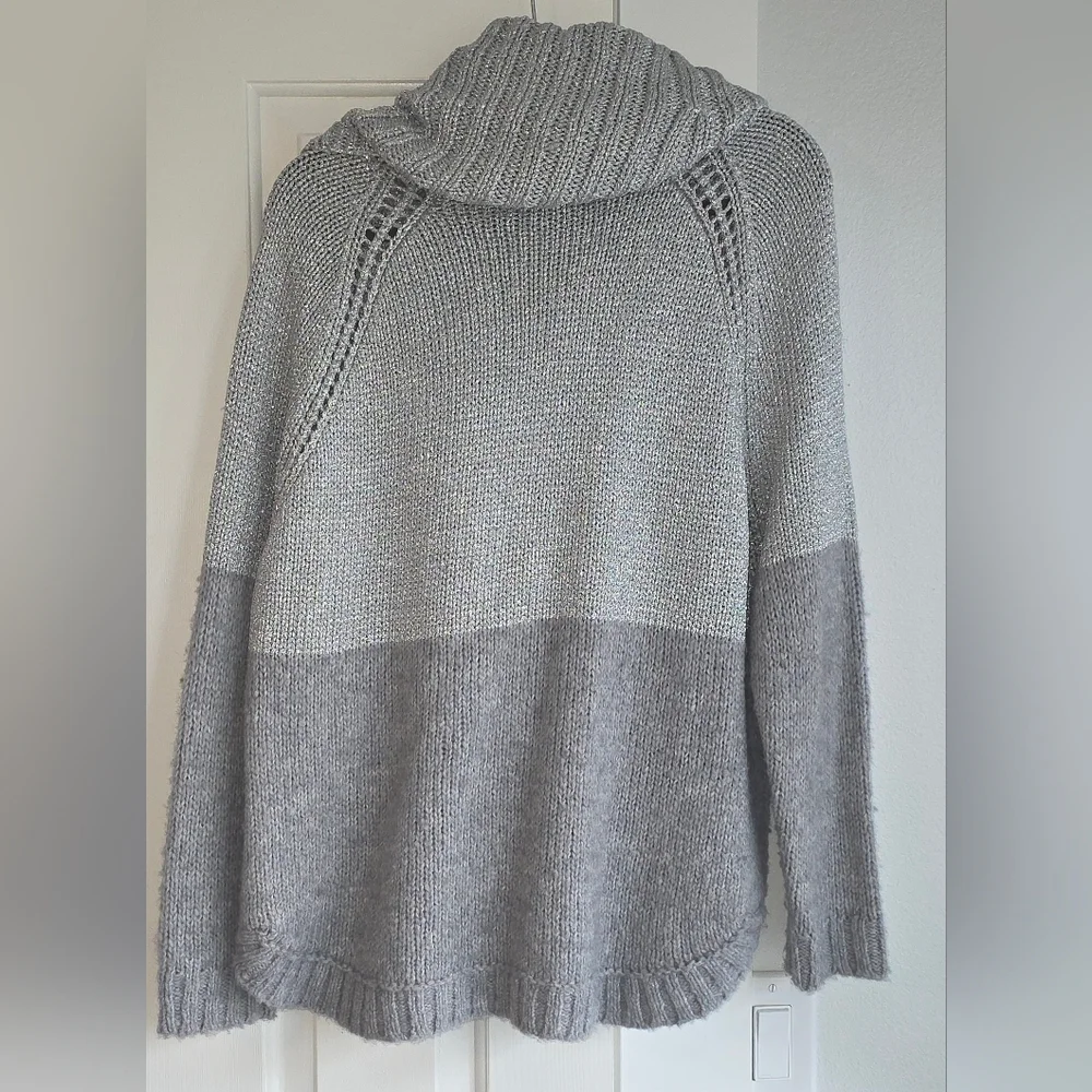Michael Kors Silver Cowl Neck Sweater